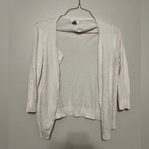 White old navy cardigan